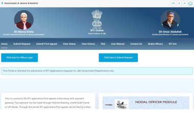 J&K Online RTI Portal Launched: But need to make it mobile-friendly.